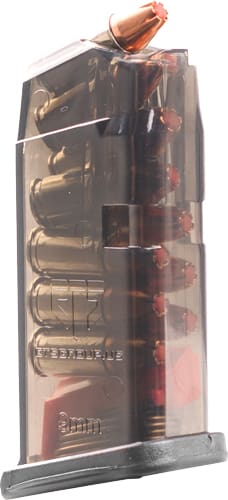 ETS MAGAZINE FOR GLOCK 26 9MM – 10RD CARBON SMOKE POLYMER