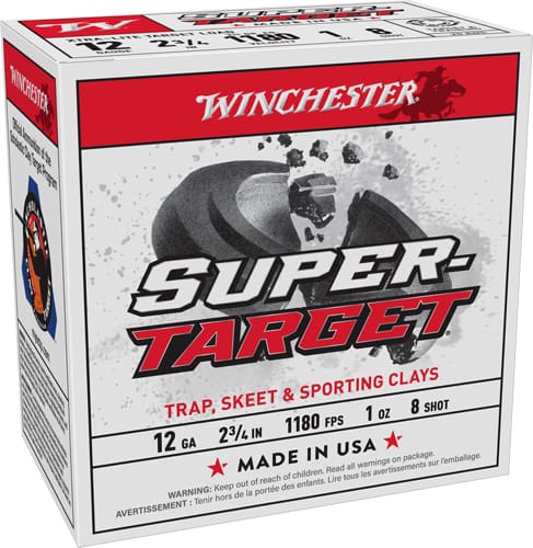 WINCHESTER TARGET 12GA 2.75″ – 1OZ #8 1180FPS 250RD CASE LOT