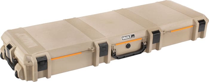 PELICAN VAULT DOUBLE RIFLE – CASE W/ WHEELS/FOAM 53″ TAN