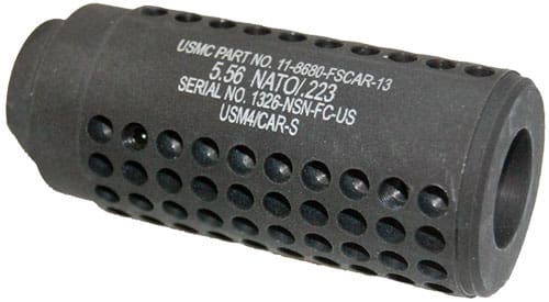GUNTEC AR15 FAKE SUPPRESSOR – SOCOM MINI 1/2X28 TPI BLACK