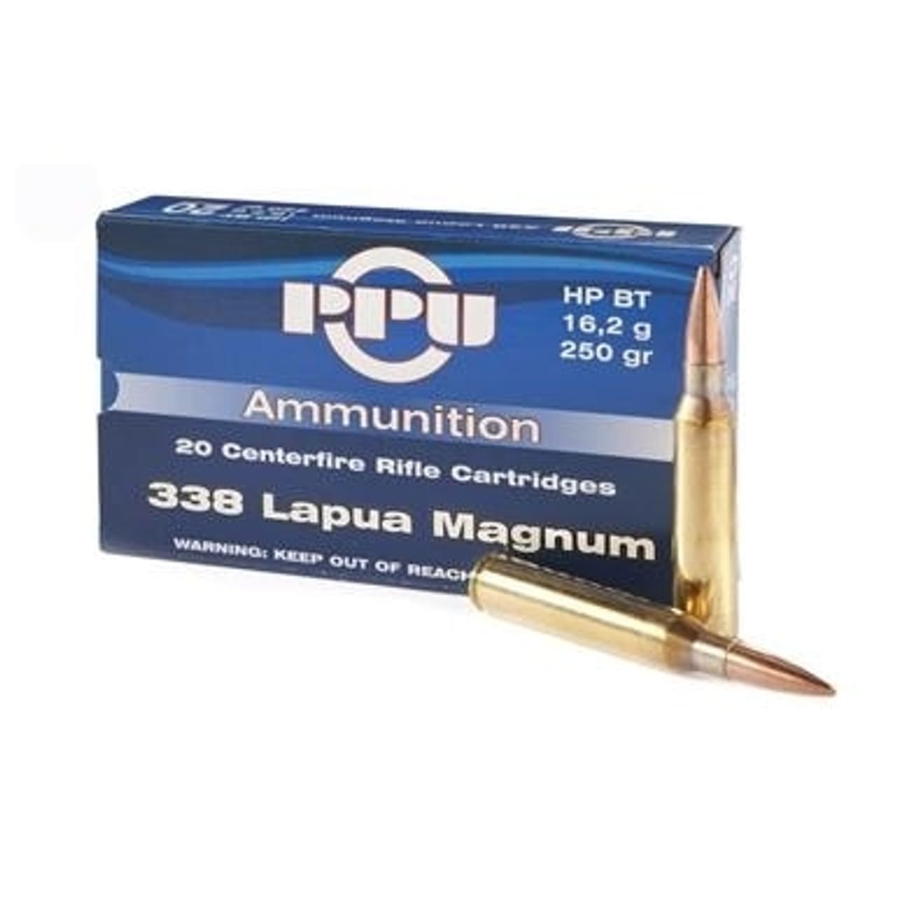 PPU 338 LAPUA 250GR HPBT 10RD BOX 20 BOXES PER CASE