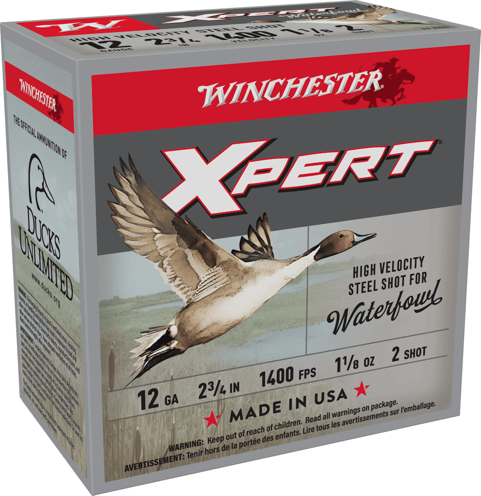 WINCHESTER SUPER X XPERT H.V. STEEL 12GA 2.75″ 1-1/8OZ #2 25RDS BX 250RD CASE