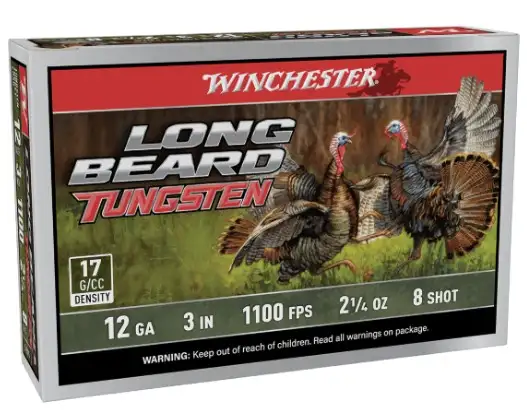 WINCHESTER 12 GA 3″  #8 LONG BEARD TS17 2-1/4 OZ 5RD/BX 10BX/CS