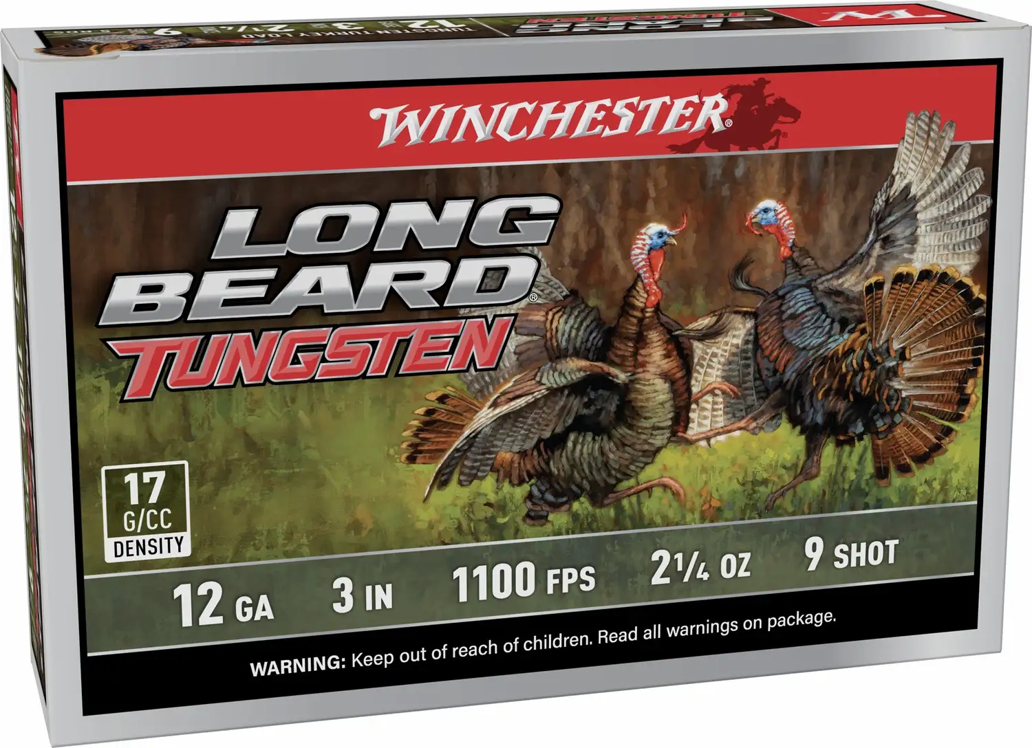 WINCHESTER 12 GA 3″  #9 LONG BEARD TS17 2-1/4 OZ 5RD/BX 10BX/CS