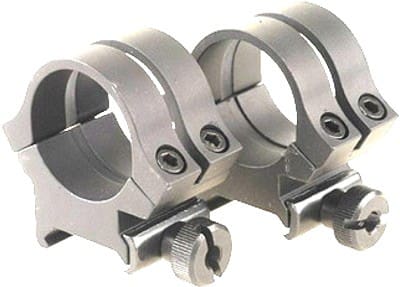 WEAVER RINGS DETACHABLE QUAD- – LOCK 1″ HIGH SILVER .332″