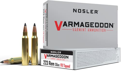 NOSLER VARMAGEDDON 223 REM – 55GR FBT 20RD 20BX/CS