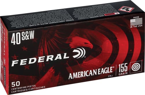 FEDERAL AE 40 SW 155GR FMJ-TC – 50RD 20BX/CS