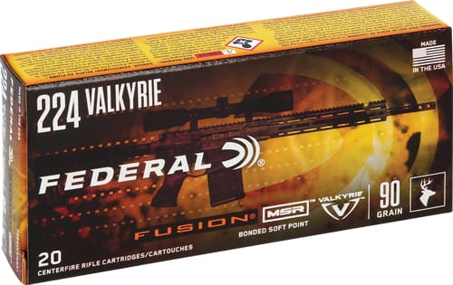 FEDERAL FUSION 224 VALKYRIE – 90GR FUSION 20RD 10BX/CS