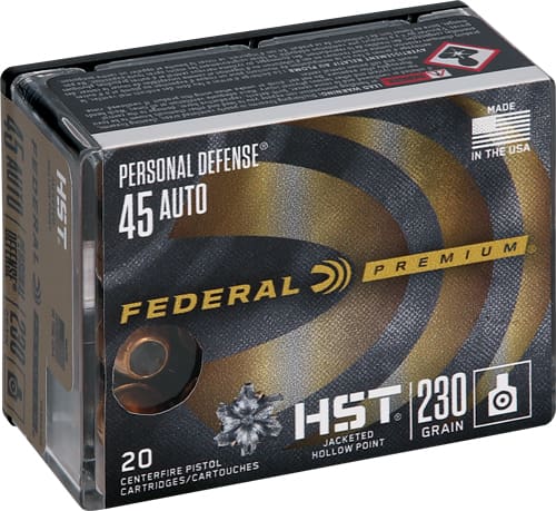 FEDERAL PREMIUM 45 ACP 230GR - HST JHP 20RD 10BX/CS - Image 2