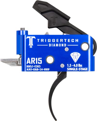 TRIGGERTECH AR-15 SINGLE STAGE – BLACK DIAMOND PRO CURVED