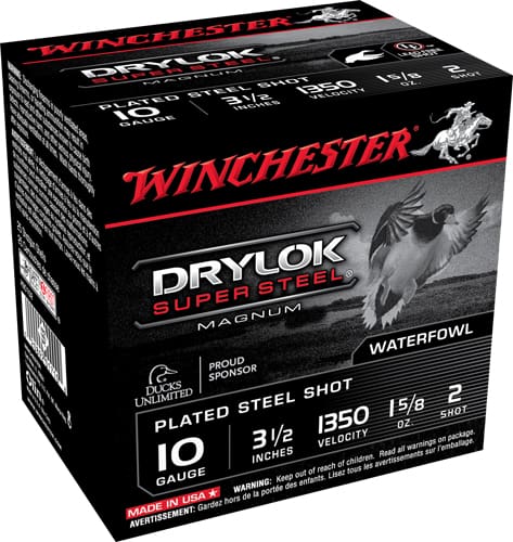 WINCHESTER DRYLOK 10GA 3.5″ – 1-5/8OZ #2 1350FPS 25RD 10BX/C