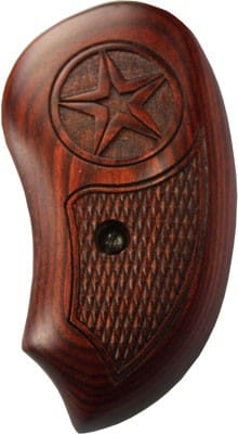 BOND ARMS GRIP EXTENDED LAM. – ROSEWOOD/GREY W/LASER STAR