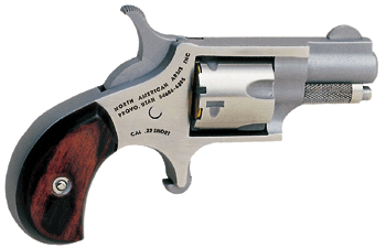NAA MINI-REVOLVER 22 SHORT - 1-1/8" STAINLESS WOOD - Image 2
