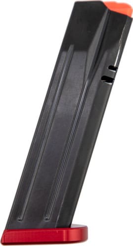 CZ MAGAZINE P-10F/P09/DWX 9MM – 19RD BLACK RED BASE PLATE
