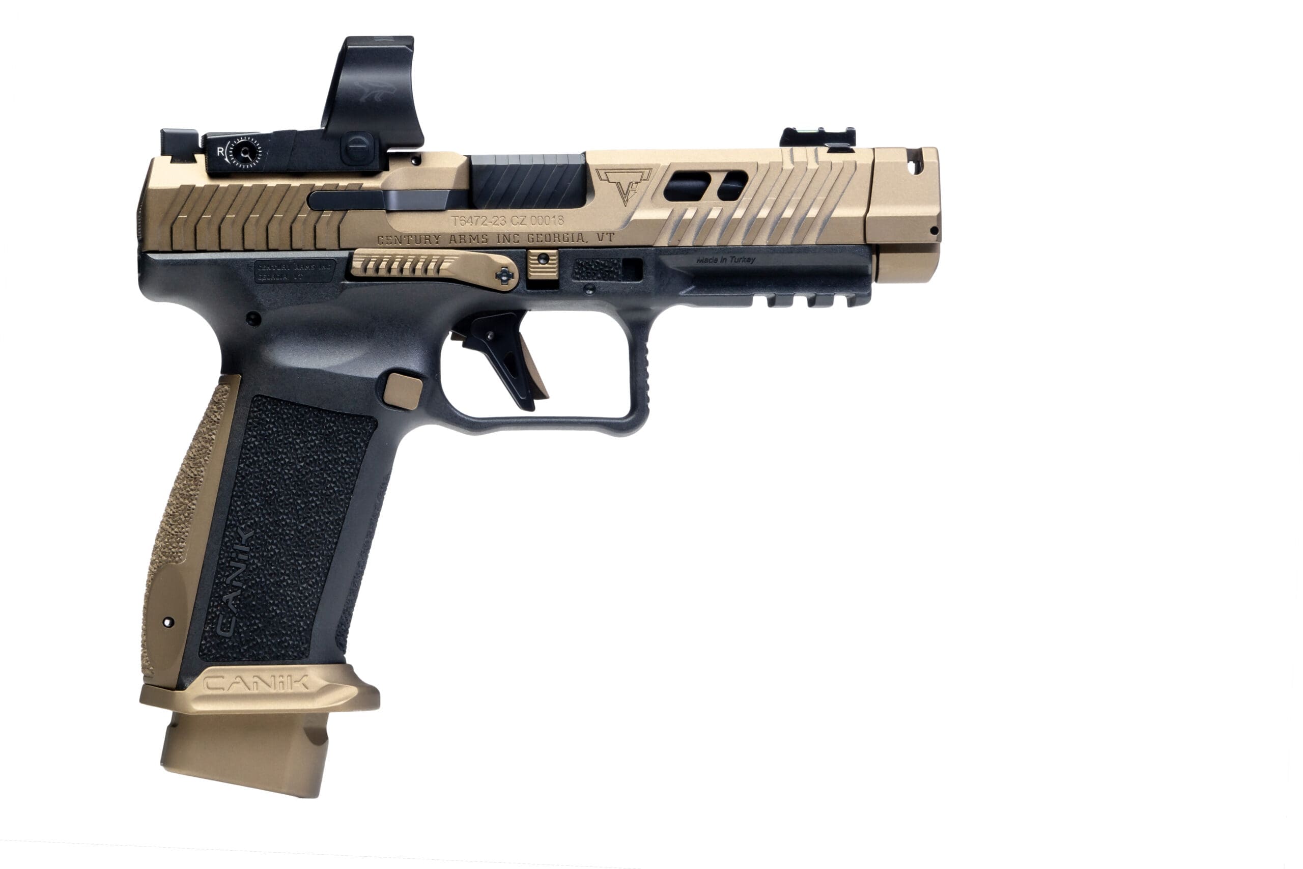 CENTURY CANIK TTI COMBAT W/MECANIC OPTIC 9MM PISTL 4.6″ 2-18RD