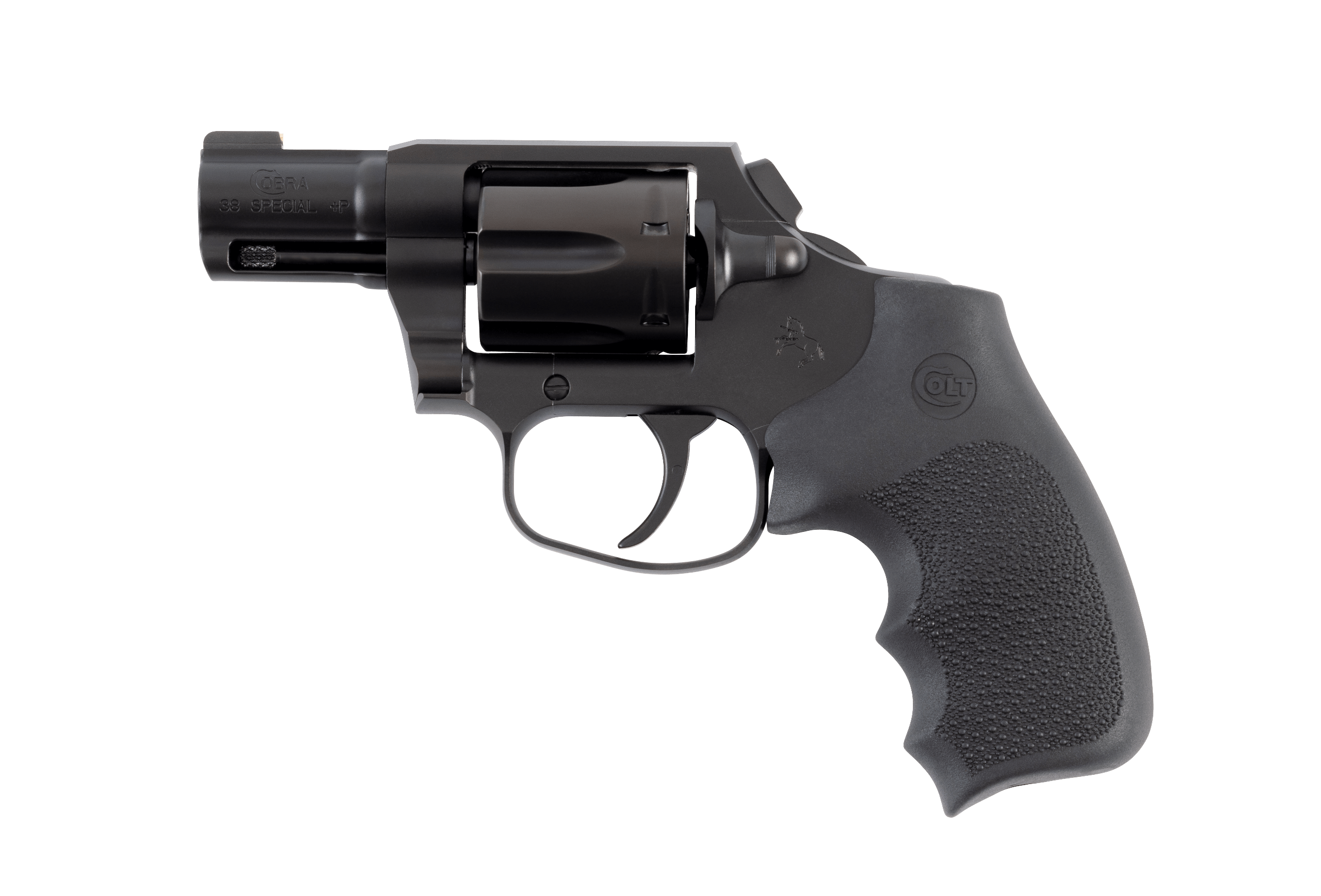 COLT NIGHT COBRA REVOLVER 38 SPL+P 2″ BLACK PVD 6RD HOGUE
