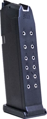 KCI USA INC MAGAZINE FOR GLOCK - GEN 2 9MM 15RD BLACK POLY - Image 2