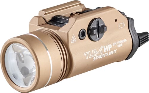 STREAMLIGHT TLR-1 HP GUN LIGHT – W/RAIL MOUNT WHITE LED FDE
