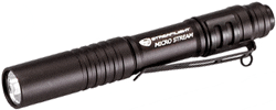 STREAMLIGHT MICROSTREAM LIGHT – WHITE LED BLACK W/POCKET CLIP