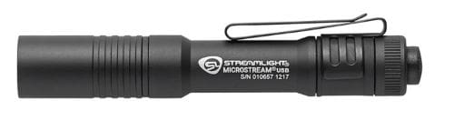 STREAMLIGHT MICROSTREAM USB – WHITE LED BLACK W/POCKET CLIP