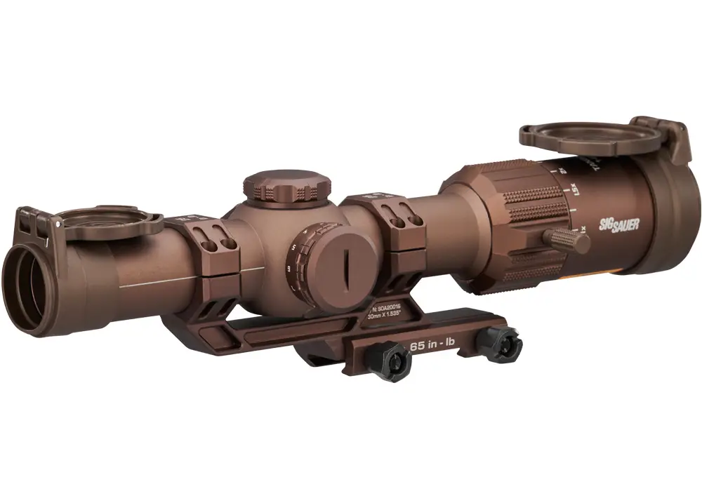 SIG SAUER TANGO MSR 1-6X24 SCOPE 30MM SFP ILLUMINATED MSR BDC8 RETICLE, 0.5MOA COYOTE W/ MOUNT - Image 6