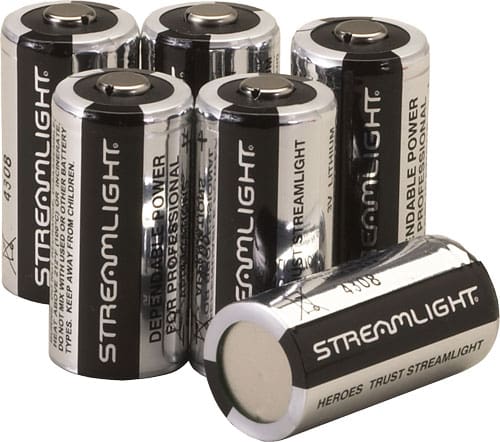 STREAMLIGHT CR123A BATTERIES – LITHIUM 6-PACK