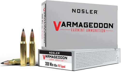 NOSLER VARMAGEDDON 308 WIN – 110GR FBT 20RD 10BX/CS