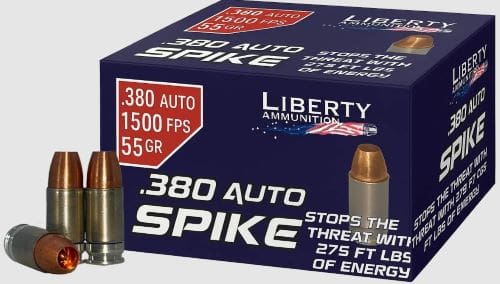 LIBERTY SPIKE 380 ACP 55GR – COPPR HP 20RD 50BX/CS