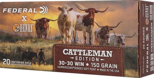 FEDERAL HAMMER DOWN HENRY – CATTLEMANS 150GR JSP 20RD