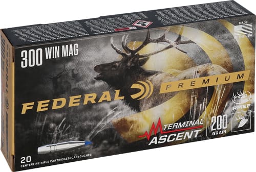 FEDERAL 300 WIN MAG 200GR – TERMINAL ASCENT 20RD 10BX/CS
