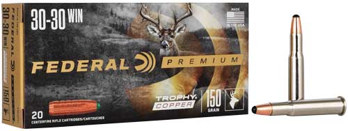 FEDERAL 30-30 WIN 150GR – TROPHY COPPER 20RD 10BX/CS