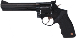 TAURUS 66 357MAG 6″ AS 7-SHOT – MATTE BLACK RUBBER