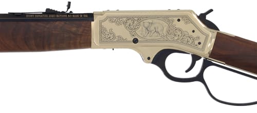 HENRY H10 BRASS SIDE GATE - 45-70 20" BRASS WNUT WILDLIFE - Image 3