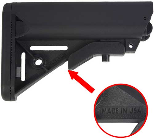 J&E 3RD GEN ARMORY SOPMOD – AR15 BUTTSTOCK BLACK