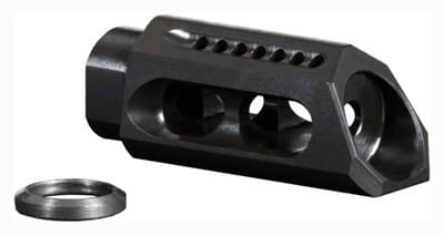 YHM SLANT MUZZLE BRAKE/COMP – 5.56MM FOR 1/2X28 THREADS