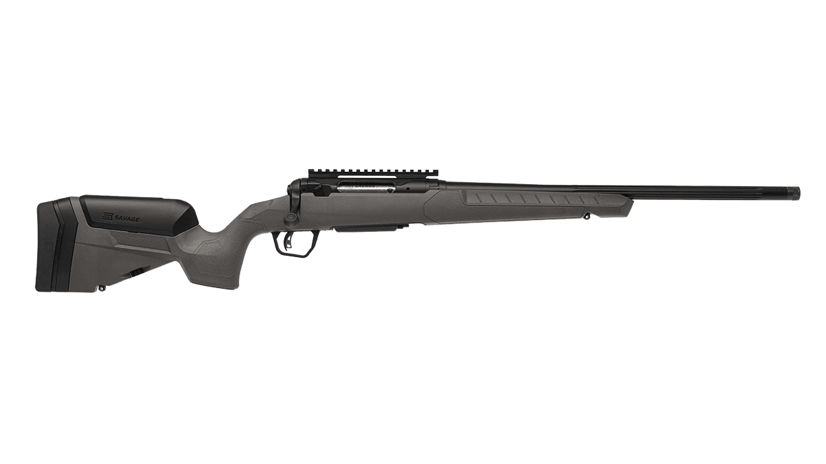 SAVAGE 110 TRAILBLAZER 308WIN RIFLE 20″ FLUTED/T.B. FDG, TROPHY STOCK, 4RD