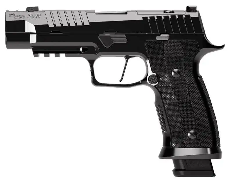 SIG SAUER P320 SXG RESERVE 9MM PISTOL 3.9″ HIGH POLISH DLC, O.R. 3-21RD MAGS