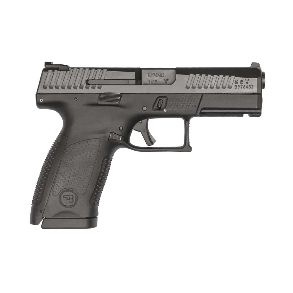 CZ P-10 C 9MM PISTOL BLACK REVERSE MAG CATCH 2-15RD MAGS