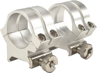 WEAVER RINGS DETACHABLE QUAD- – LOCK 1″ MEDIUM SILVER .169″
