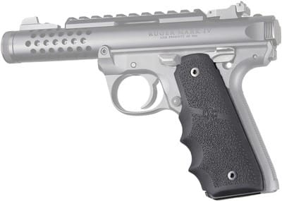 HOGUE GRIPS RUGER 22/45 MKIV – RUBBER GRIPS/FINGER GROOVES BL
