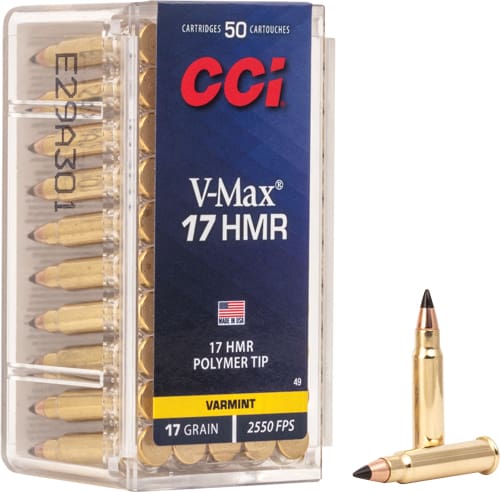 CCI V-MAX 17HMR 17GR 2550FPS – 50RD 40BX/CS