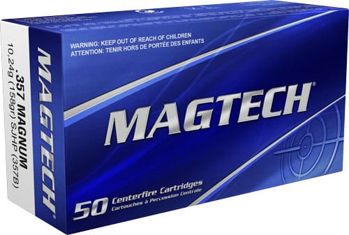 MAGTECH 357 MAG 158GR SJHP – 50RD 20BX/CS