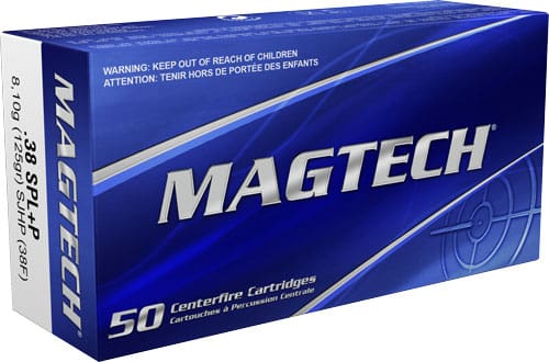 MAGTECH 38 SPECIAL 125GR SJHP – 50RD 20BX/CS