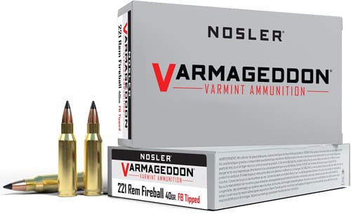 NOSLER VARMAGEDDON 221 REM – FIREBALL 40GR FBT 20RD 10BX/CS