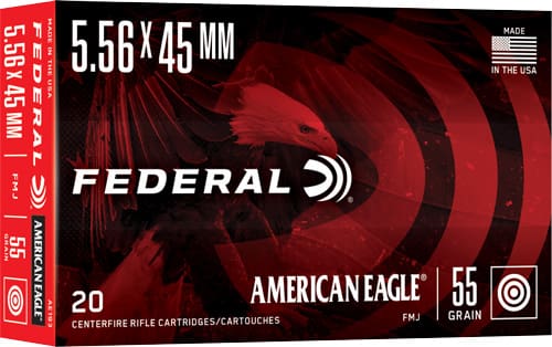 FEDERAL AE 5.56X45 55GR FMJ-BT – 20RD 25BX/CS