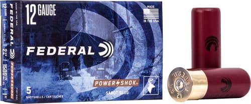 FEDERAL POWER SHOK 12GA 2.75″ – 1OZ SABOT 5RD 50BX/CS