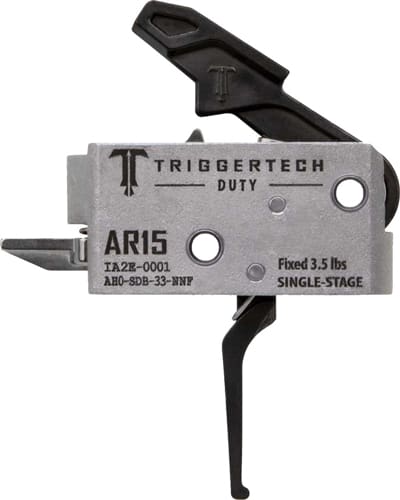 TRIGGERTECH AR-15 SINGLE STAGE – BLACK DUTY FLAT 3.5LB