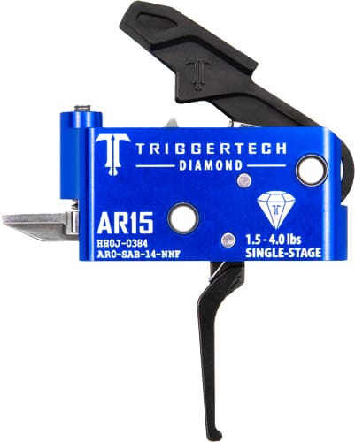 TRIGGERTECH AR-15 SINGLE STAGE – BLACK DIAMOND FLAT