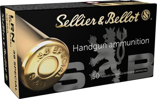 S&B 38 SPECIAL 158GR LEAD-RN – 50RD 20BX/CS