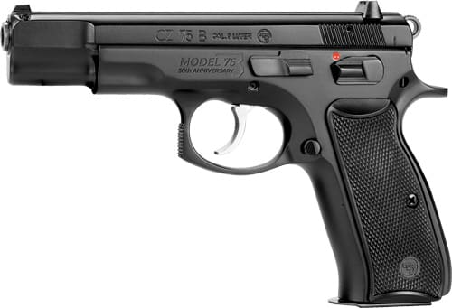 CZ 75-B 50TH ANNIVERSARY 9MM – FS 10RD BLACK POLYCOTE